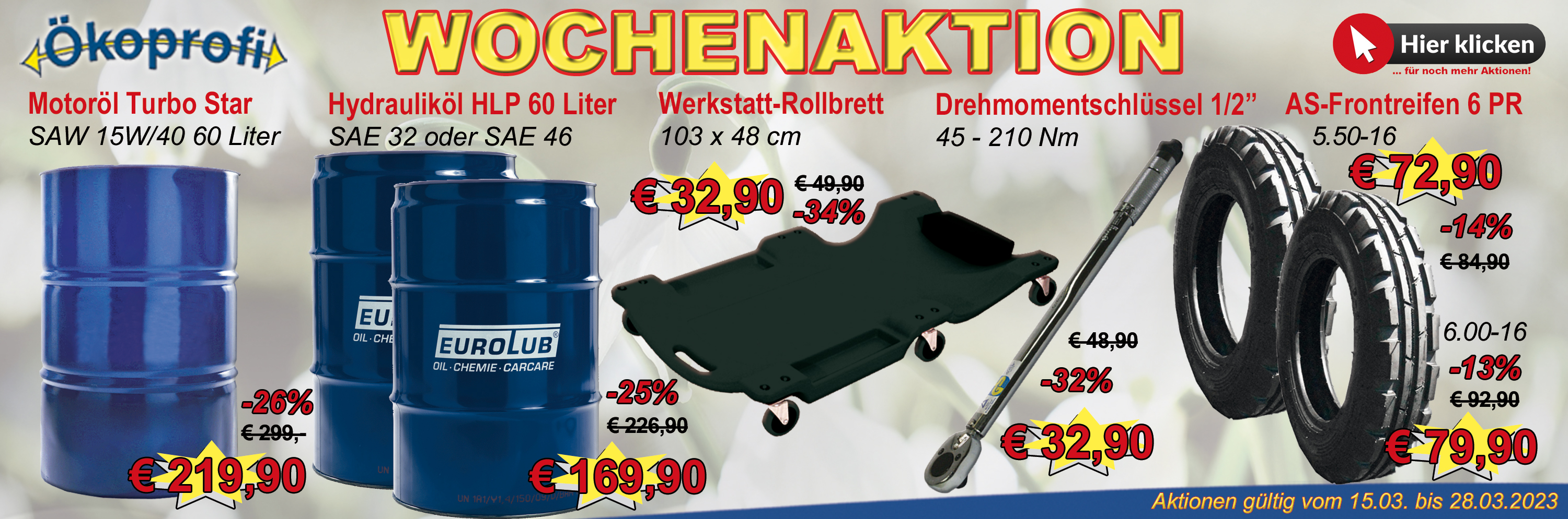 Aktionen Slider