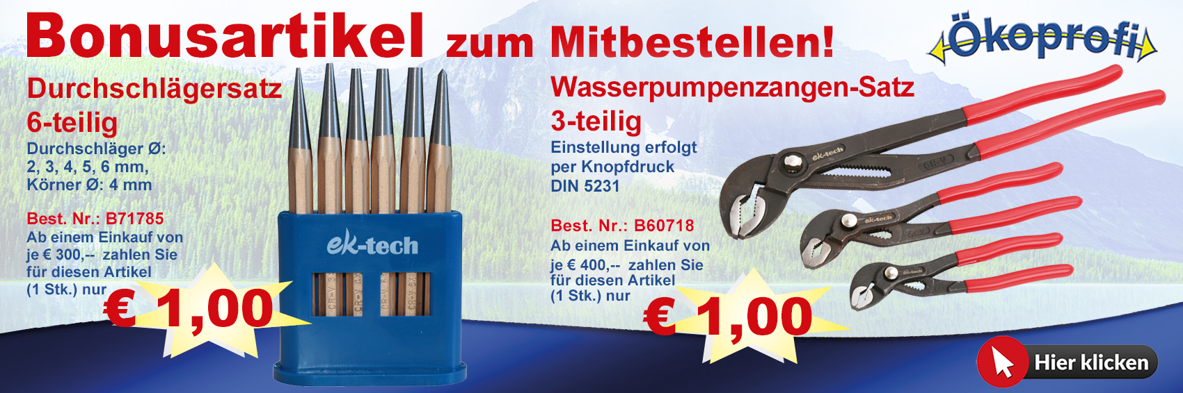 Aktionen Slider