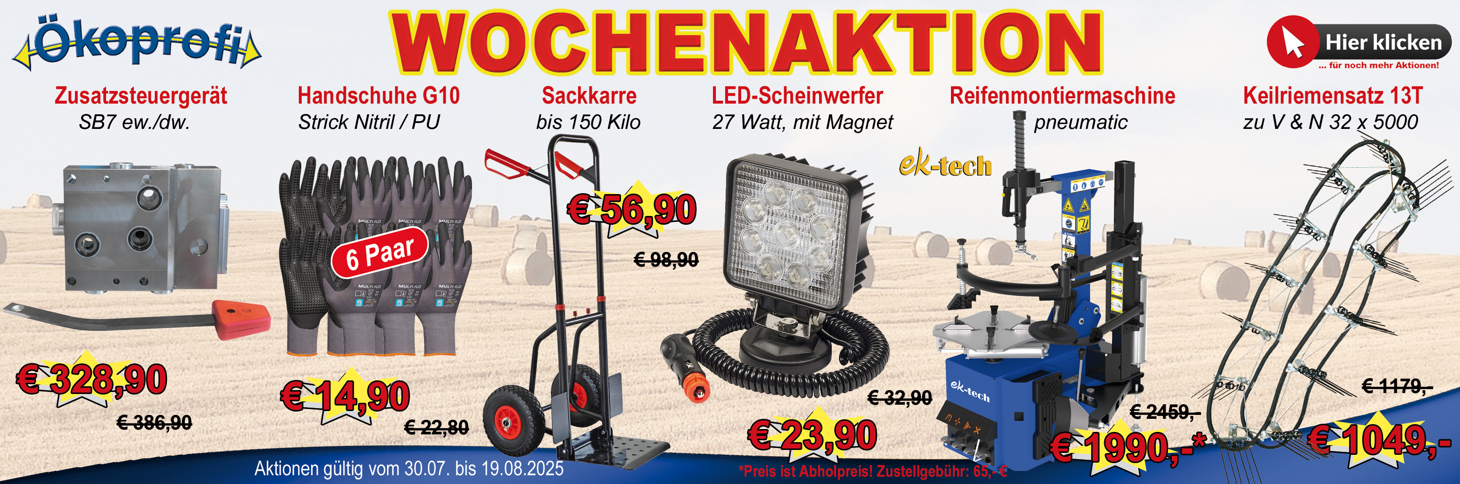 Aktionen Slider