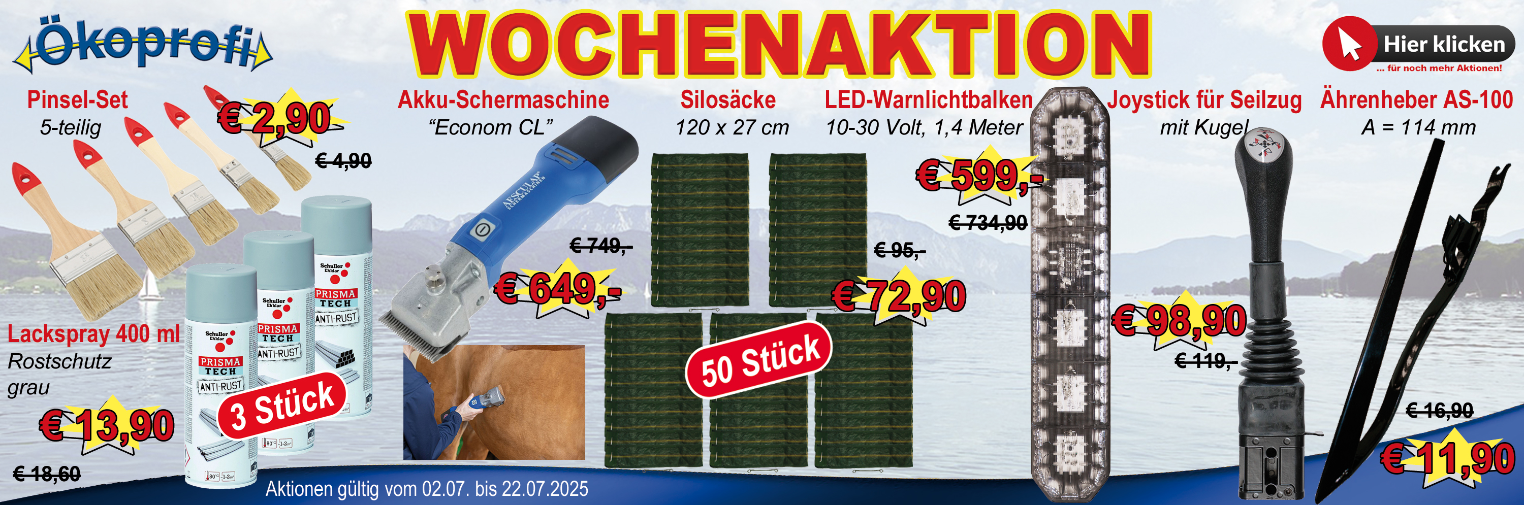 Aktionen Slider