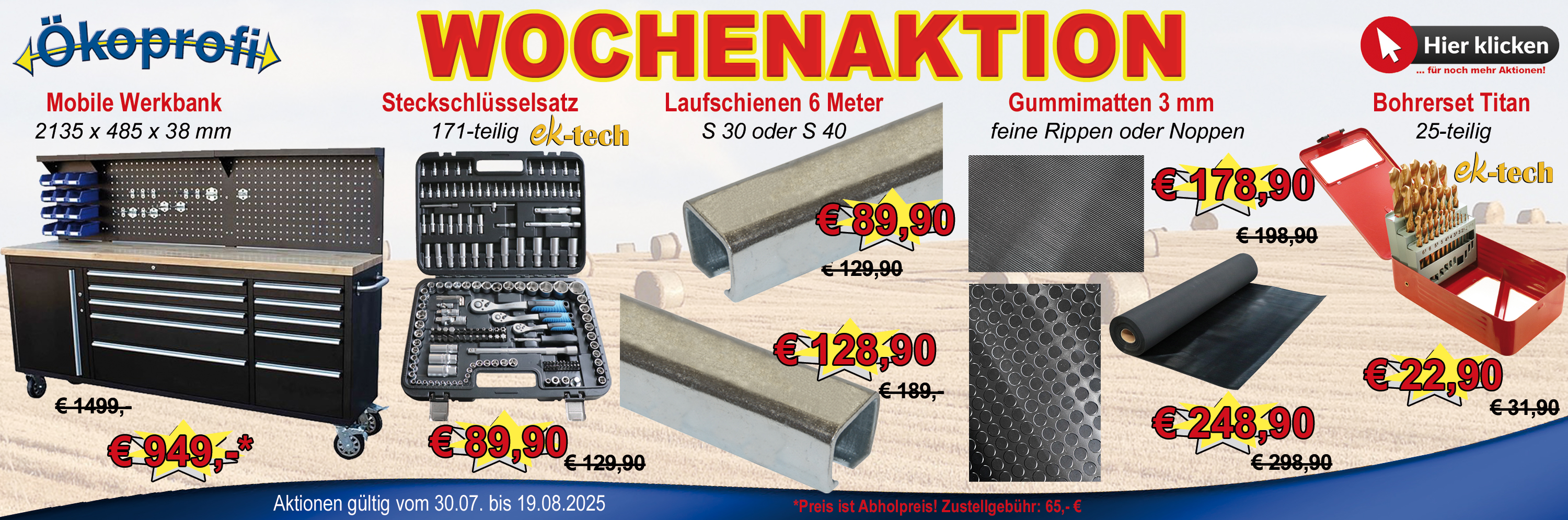 Aktionen Slider