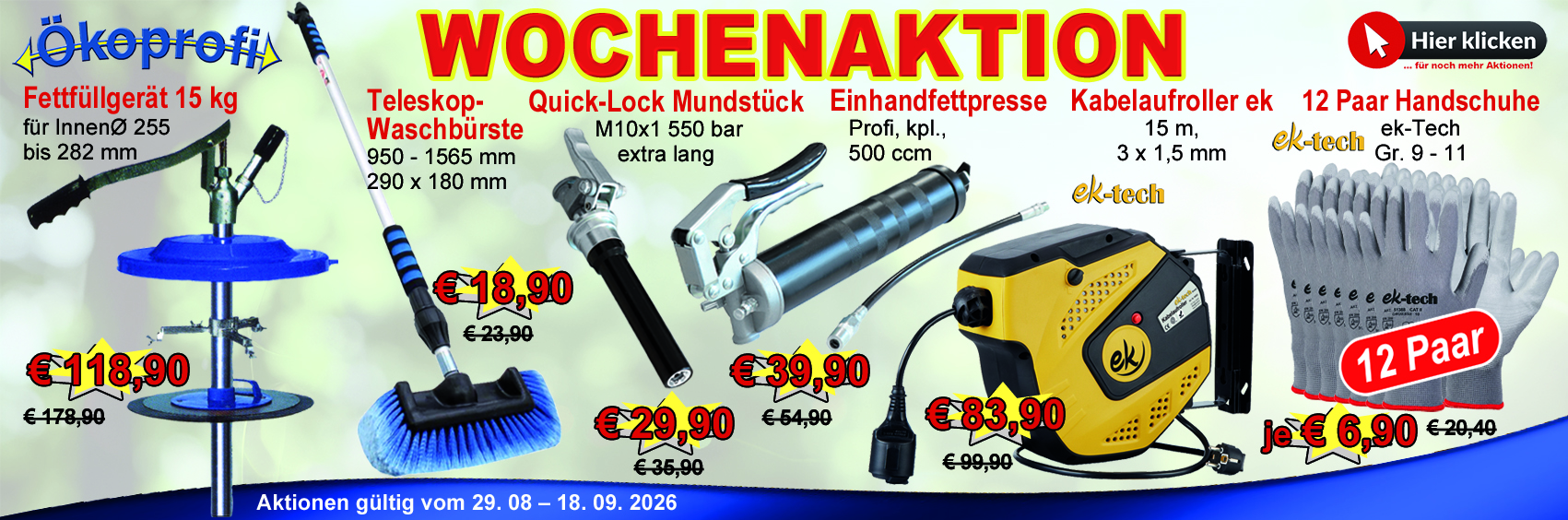 Aktionen Slider