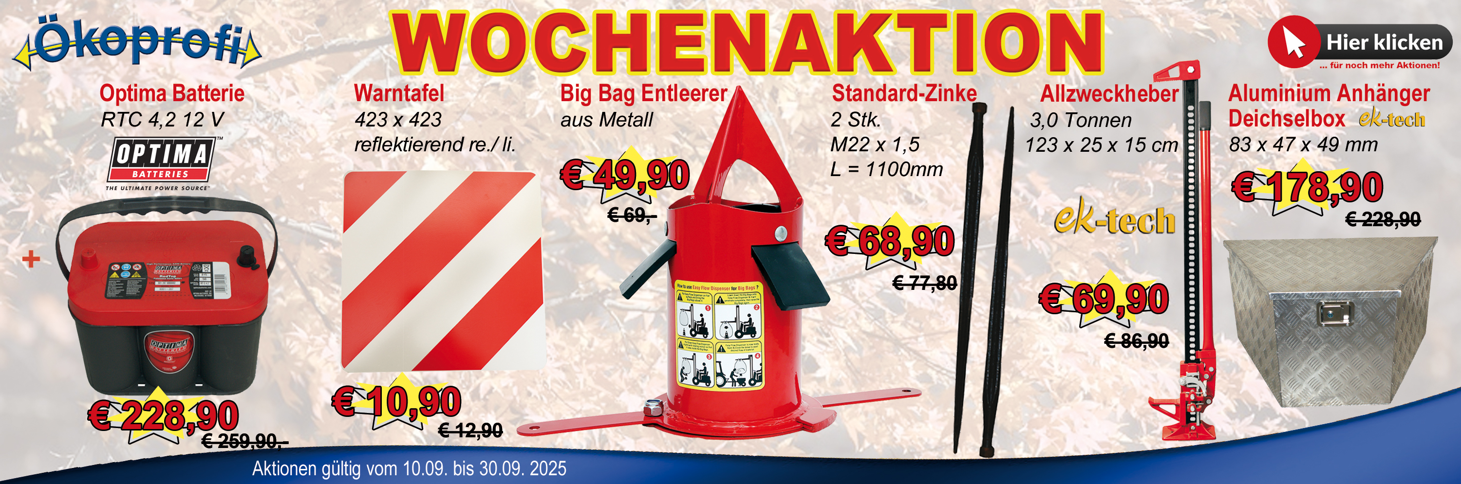 Aktionen Slider