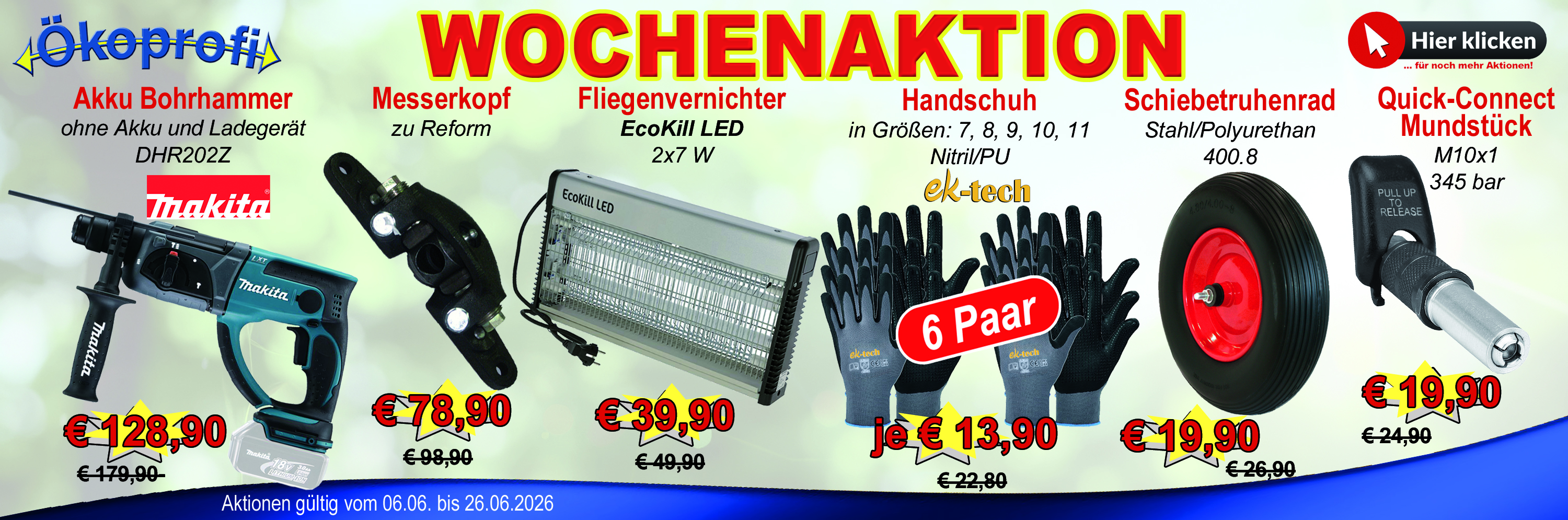 Aktionen Slider