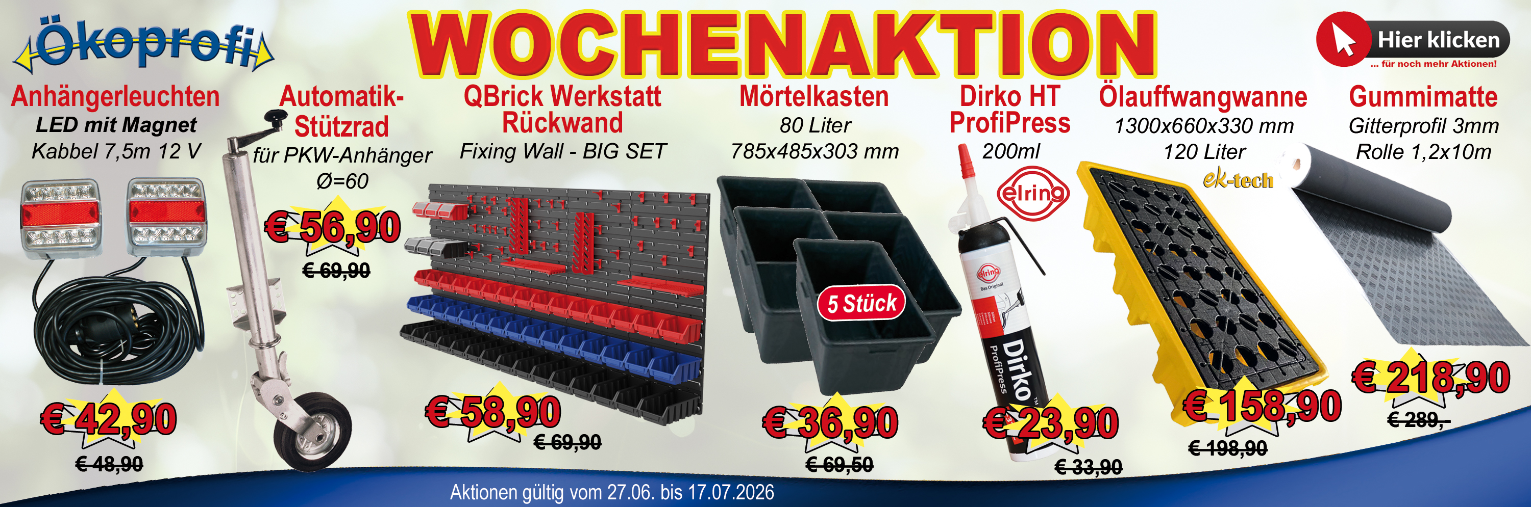 Aktionen Slider