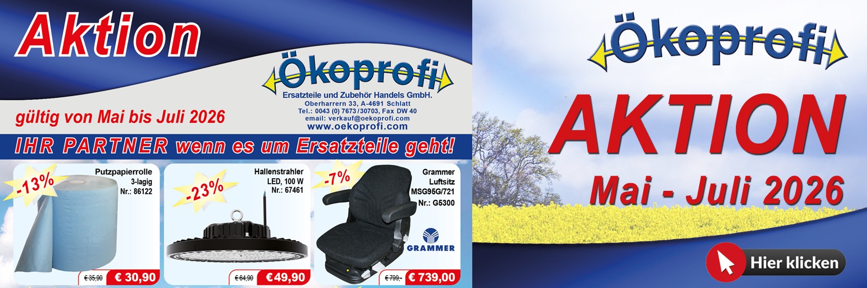 Aktionen Slider
