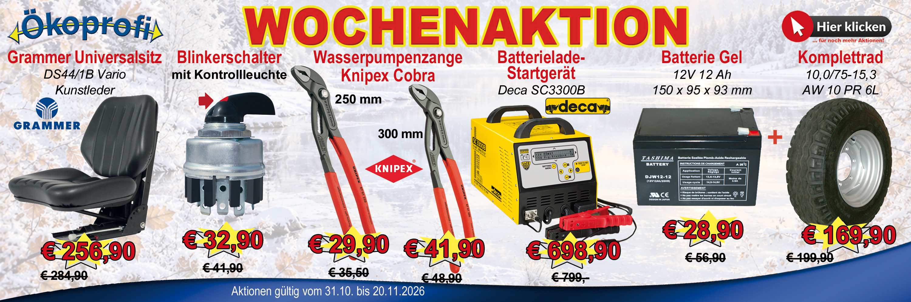 Aktionen Slider