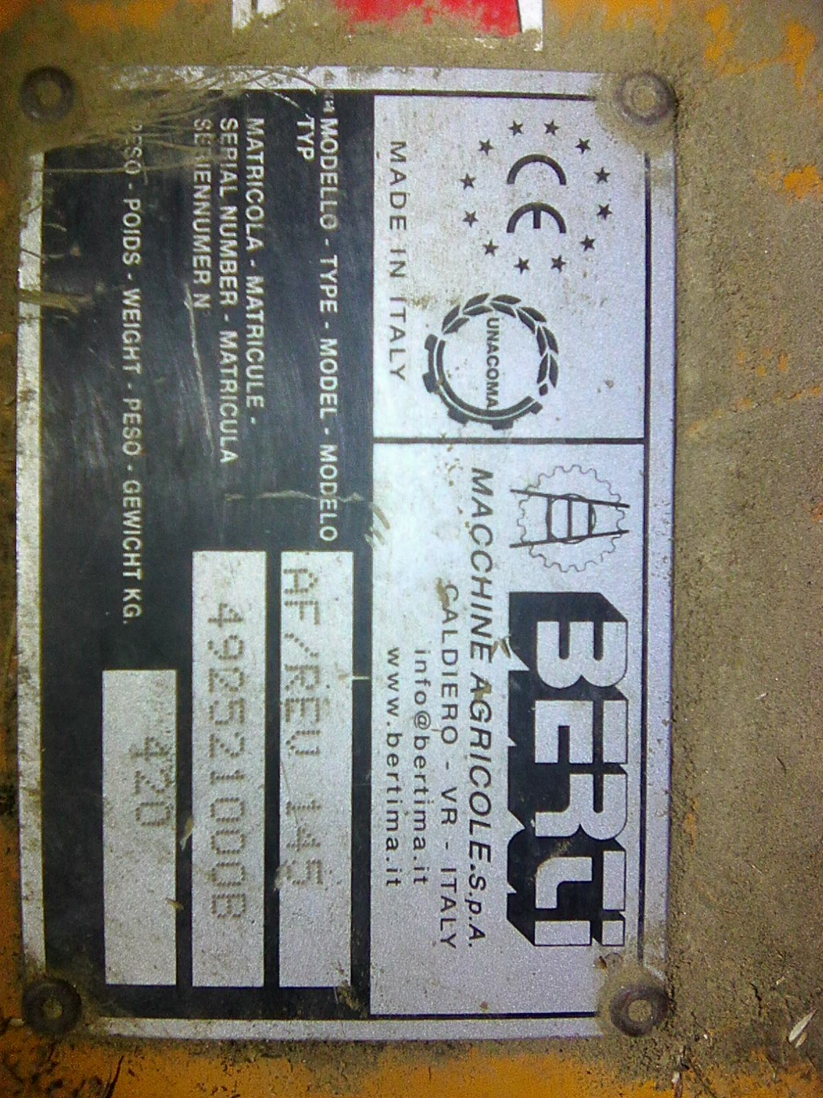 Mulcher Berti AF/REV 145