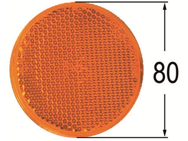 Traktor Rückstrahler Paar Rücklicht Beleuchtung 95x38mm orange  selbstklebend 2 Stk.