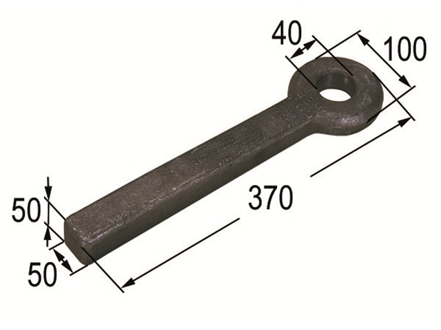 Diebstahlsicherung f 40 u 50mm Zugösen