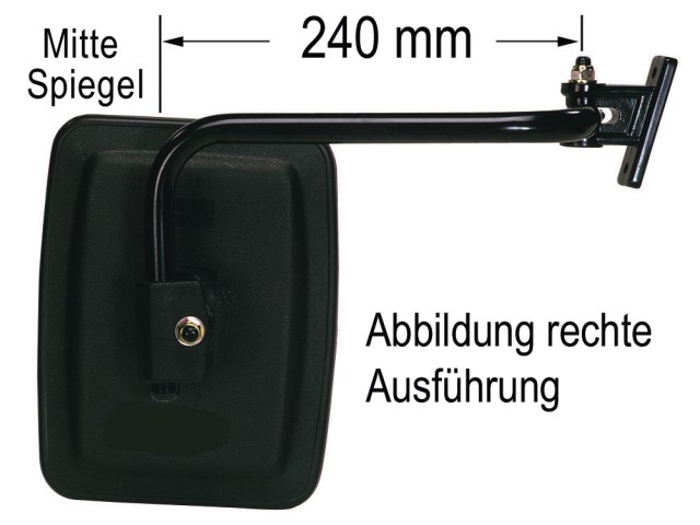 ZUSATZSPIEGEL AUSSEN SICHERHEITS 2. Spiegel 28 x 18 cm für Spiegelstange  LS0288 EUR 19,99 - PicClick DE