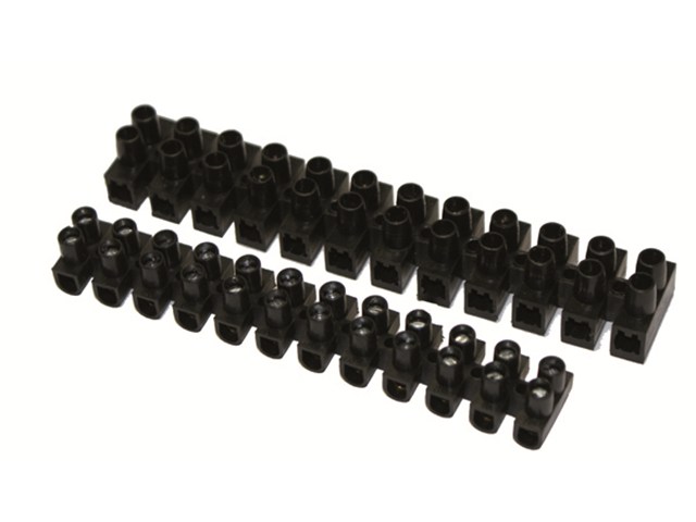 Klemmleiste EKL0, Querschnitt 2,5-4 mm, 12 Pole schwarz