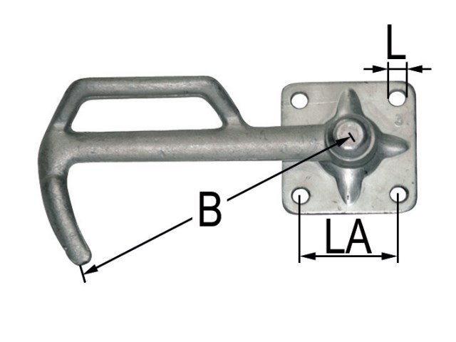 BÜNTE | Handkurbel | 105 mm | lang | 12 mm Durchmesser | Fahrzeugzubehör |  Fahrzeugersatzteile | Zubehör | Kurbel | Stahl | verzinkt | Trecker 