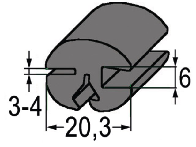 29012 Kantenschutz mit Dichtung - Kempf Ersatzteile