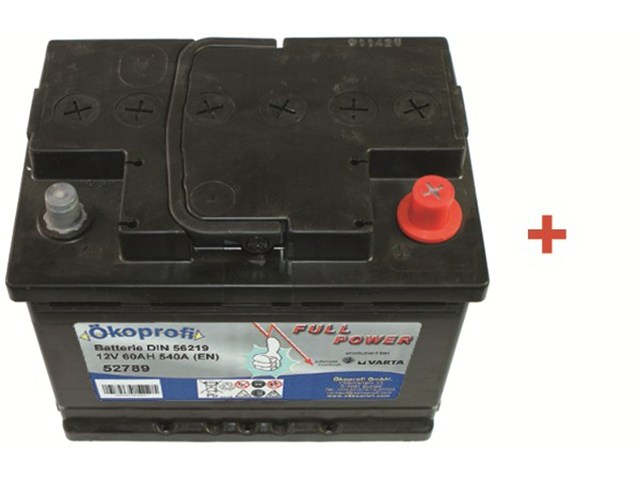Starterbatterie 12V/60Ah/540A Autobatterie