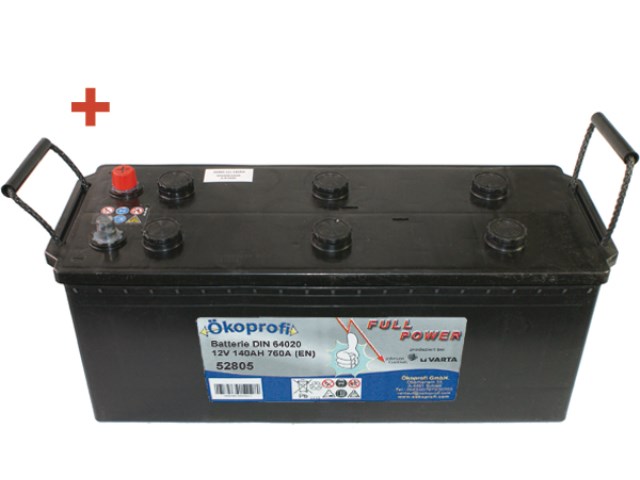 Starter-Batterie 12V 140Ah 760A für Traktor, LKW, PKW, NFZ