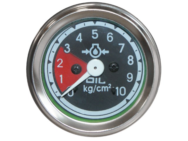 Equus 5244 Mechanisches Öldruckmanometer, 5,1 cm, Weiß