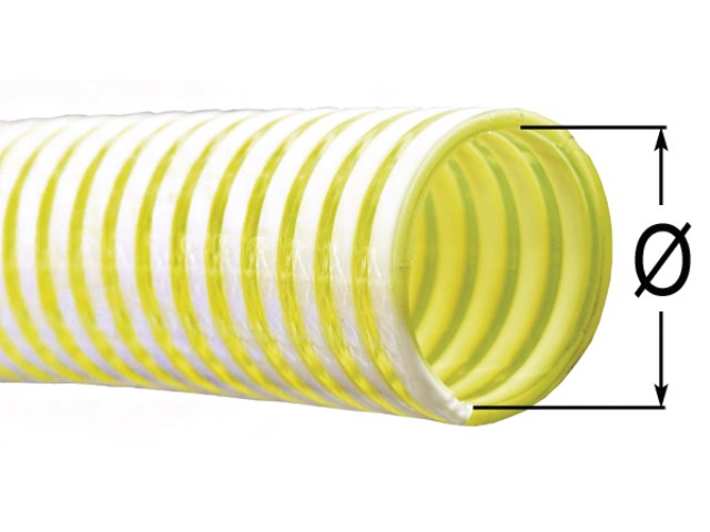 Poppstar Saugschlauch Pumpenschlauch PVC 32mm Innendurchmesser,  UV-beständig, 1 1/4 Zoll Saug-, Druck- & Förderschlauch mit Wandstärke 4 mm