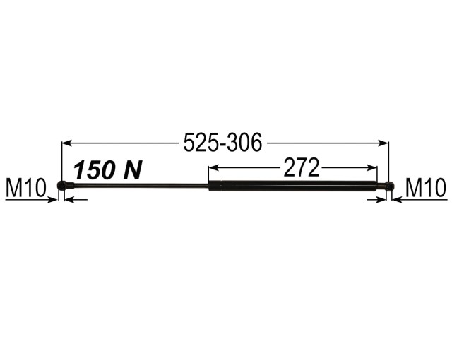 Gasdruckfeder 900mm 500N Motorhaube Suchen Sie Traktorteile?