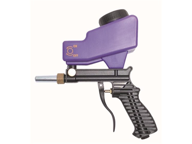 Druckluft-Sandstrahlpistole Verwendung mit Normalkorund Körnung 46 bis 100 
