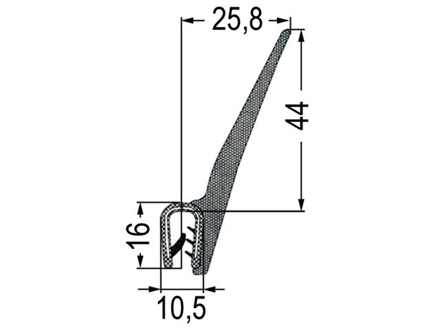 29012 Kantenschutz mit Dichtung - Kempf Ersatzteile