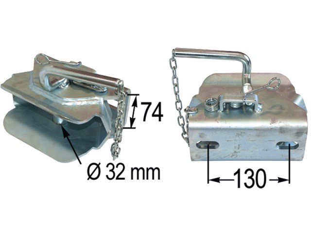 Anhängerkupplung Kugelkopf bis 2000 kg agraprom