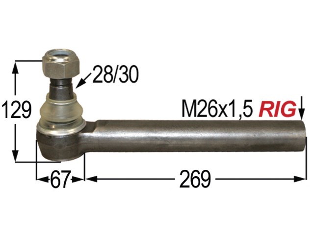 Kreuzgelenk L = 120 mm 06230075 zu Deutz-Fahr